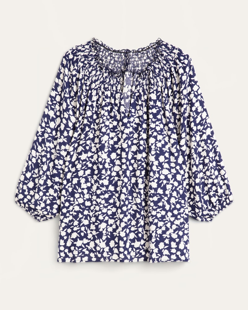 Front of plus size Dana Smocked Blouse by B COLLECTION BY BOBEAU CURVY | Dia&Co | dia_product_style_image_id:177993